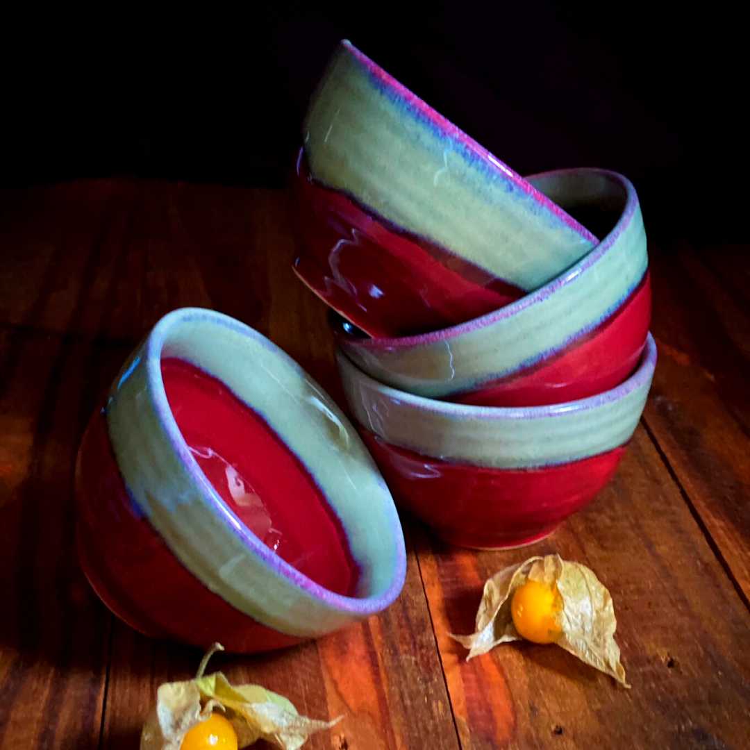 Banafsha Ceramic Serving and Soup Bowl (Set of 4) Amalfiee_Ceramics