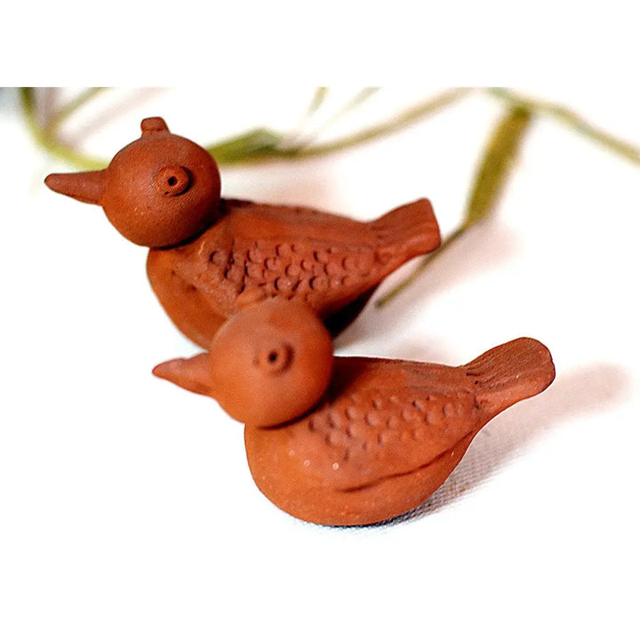 Bird Sculpture with nest Set of 3 Amalfiee_Ceramics