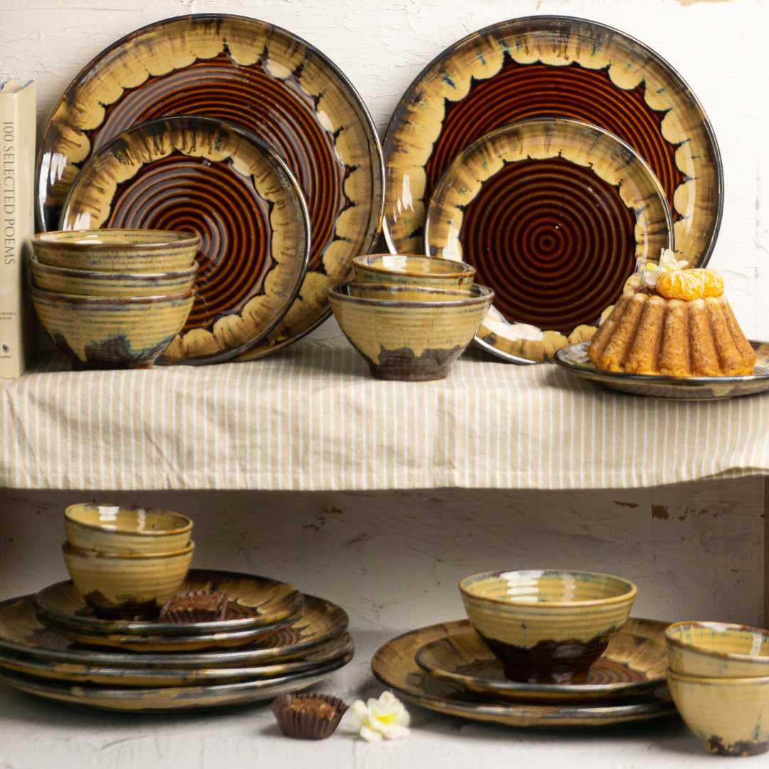 Vivika 16pc Dinner Set Amalfiee Ceramics