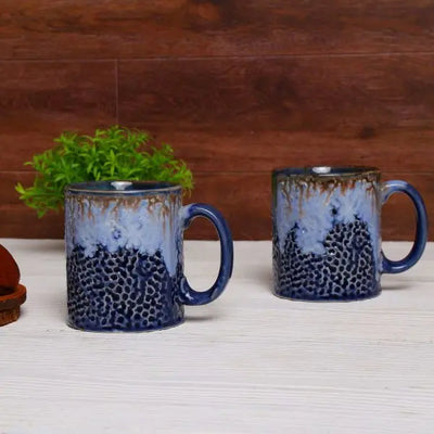 Gulchandani  Speckled Christmas  Ceramics Coffee Mug Set of 2 Amalfiee_Ceramics