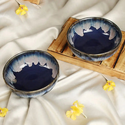 Gulchandani Ceramic Round Serving Bowl Set of 2 Amalfiee_Ceramics