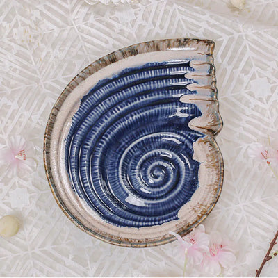 Gulchandani Ceramic Serving Shell Platter Amalfiee_Ceramics