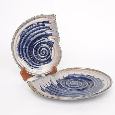 Gulchandani Ceramic Shell Platter Set of 2 Amalfiee_Ceramics