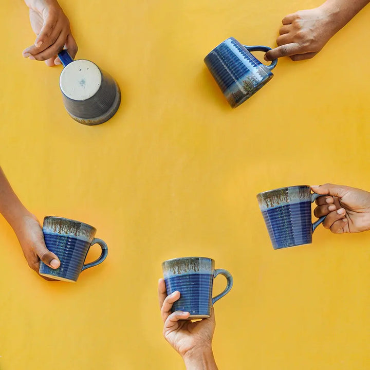 Gulchandani Exclusive Textures Handmade Ceramic Mug Set of 2 Amalfiee_Ceramics