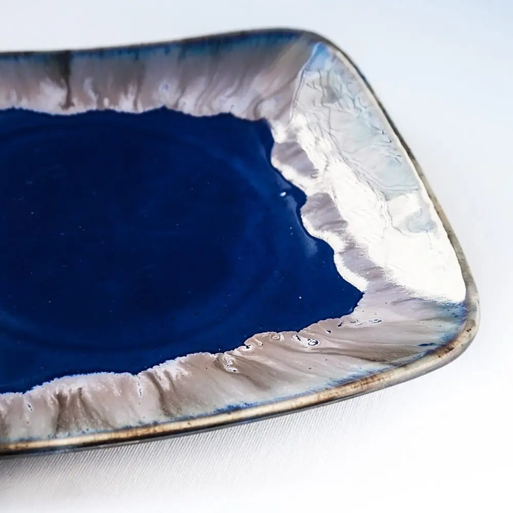 Gulchandani Handmade Ceramic Square Serving Platter Amalfiee_Ceramics