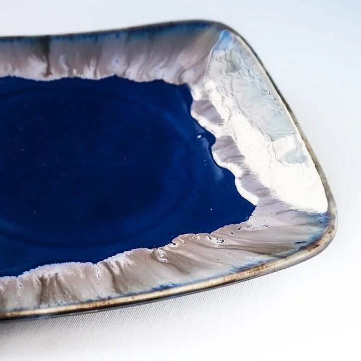 Gulchandani Handmade Ceramic Square Serving Platter Amalfiee_Ceramics
