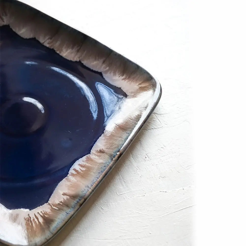 Gulchandani Handmade Ceramic Square Serving Platter Amalfiee_Ceramics