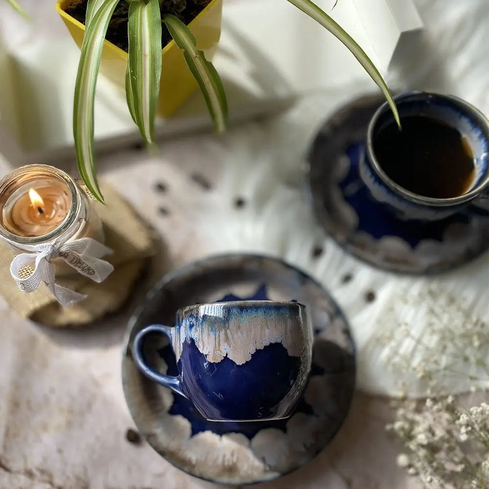 Gulchandani Handmade Ceramic Tea Cups And Saucers Amalfiee_Ceramics