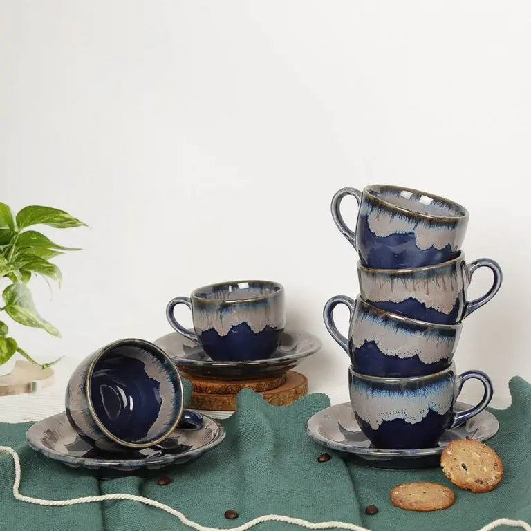 Gulchandani Handmade Ceramic Tea Cups And Saucers Amalfiee_Ceramics