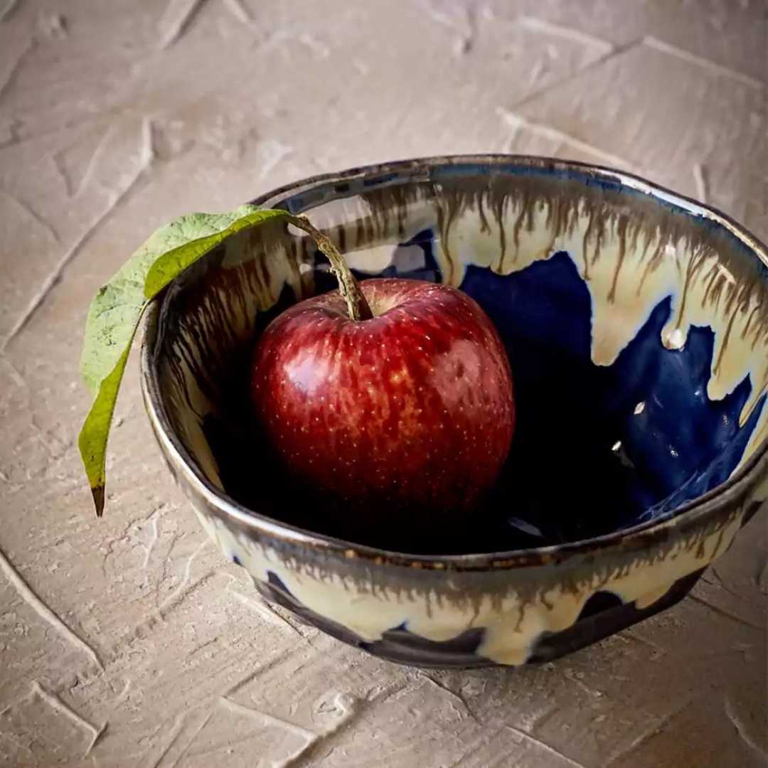 Gulchandani Handmade Snow Melt Textured Ceramic Soup Bowl Amalfiee_Ceramics