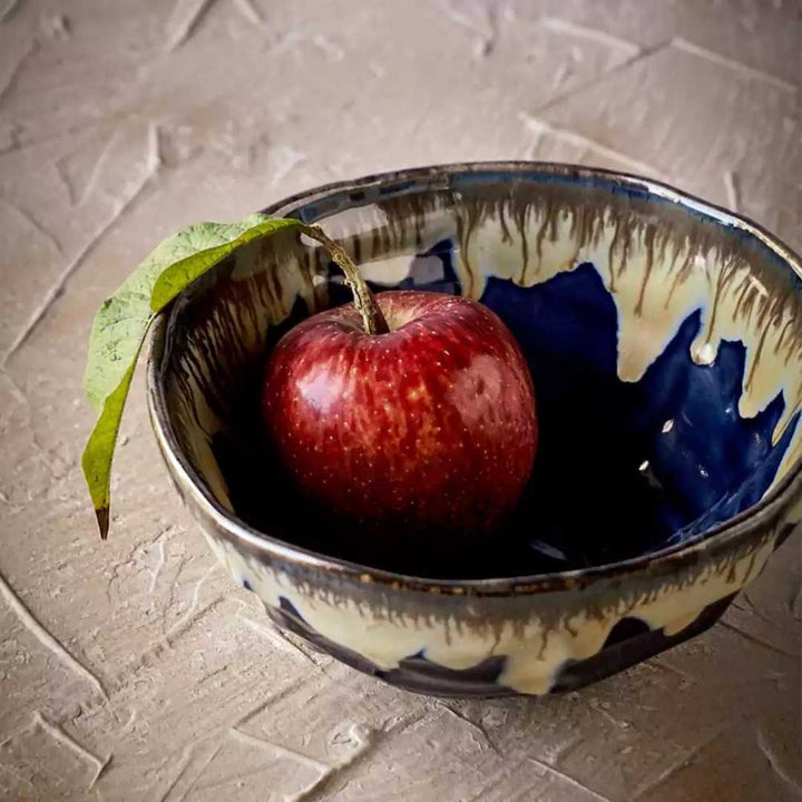 Gulchandani Handmade Snow Melt Textured Ceramic Soup Bowl Amalfiee_Ceramics