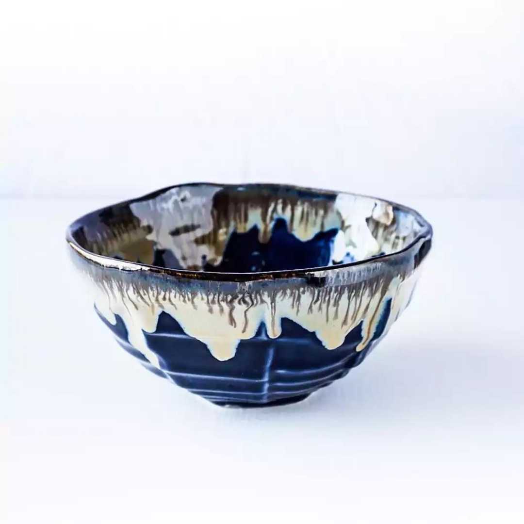 Gulchandani Handmade Snow Melt Textured Ceramic Soup Bowl Amalfiee_Ceramics