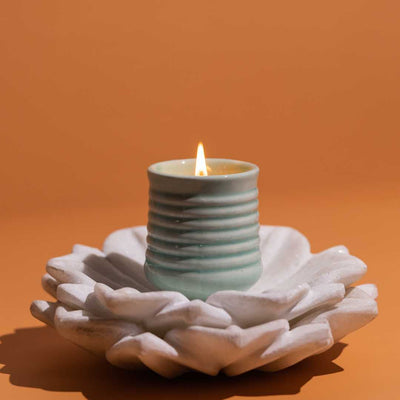 Jade Astonishing Ceramic Glass Scented Candle Amalfiee Ceramics