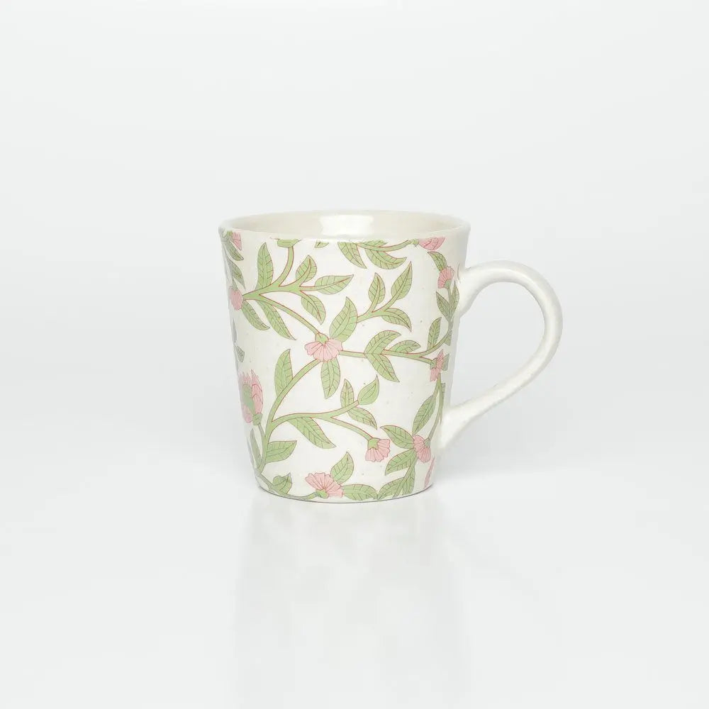 Kamal Print Floral Ceramic Mug Set of 2 Amalfiee_Ceramics