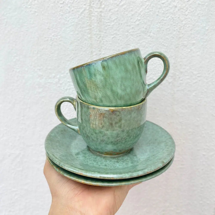 Komal Ceramic Tea Cups &amp; Saucers Amalfiee_Ceramics