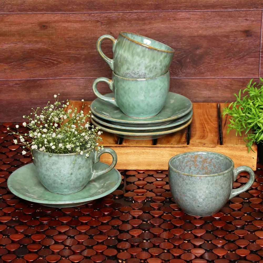 Komal Ceramic Tea Cups &amp; Saucers Amalfiee_Ceramics