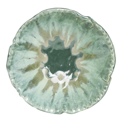 Komal Green Ceramic Serving Bowl Amalfiee_Ceramics