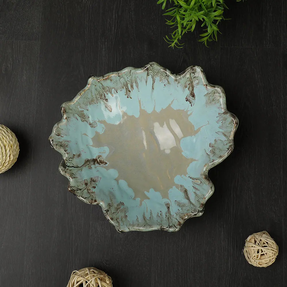 Lahar 8" Ceramic Serving bowl Amalfiee_Ceramics