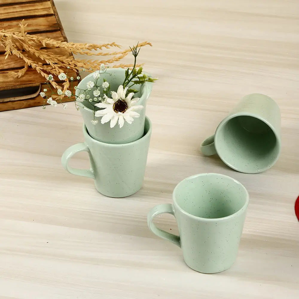 Lemon Grass Ceramic Mugs Set of 6 Amalfiee_Ceramics