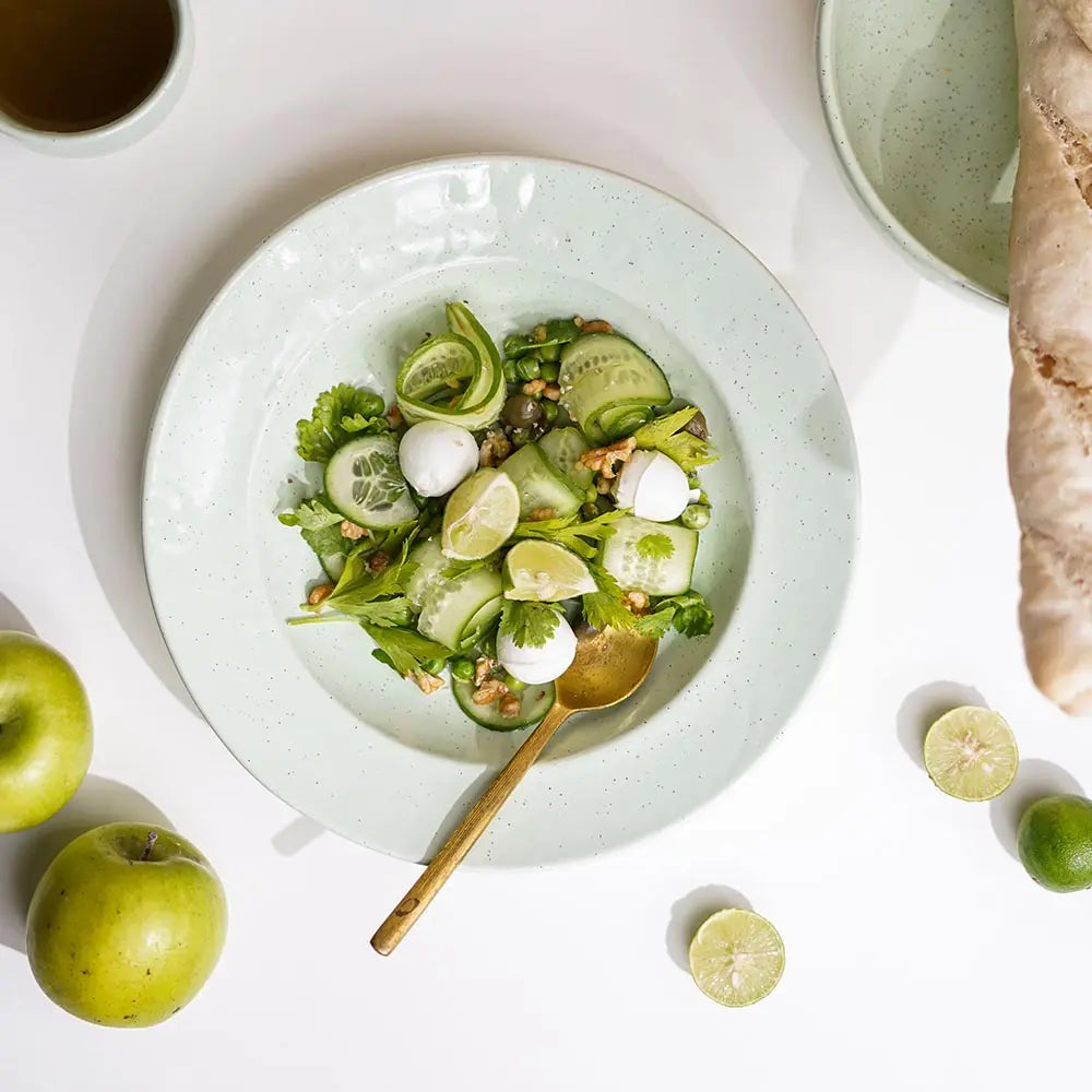 Lemongrass 10" Exclusive Ceramic Pasta Bowl Amalfiee_Ceramics