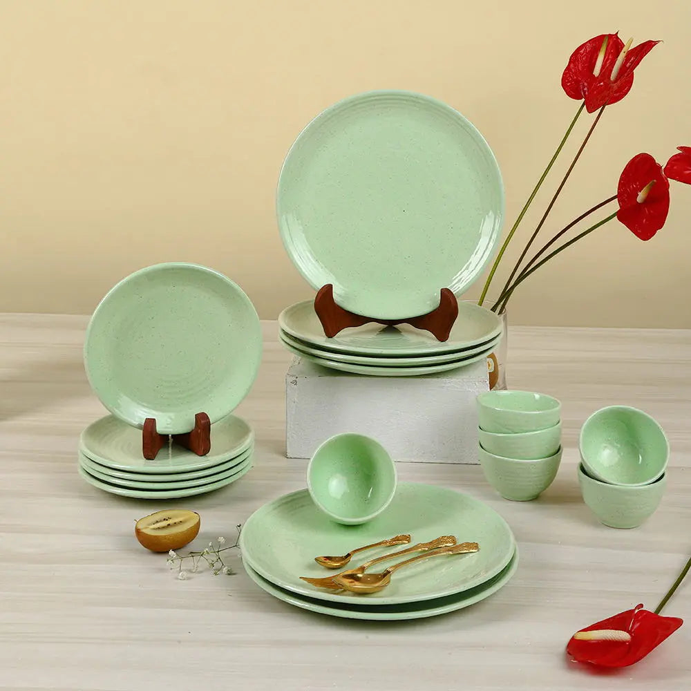 Lemongrass Absolute Ceramic Dinner Set of 16 Pcs Amalfiee_Ceramics