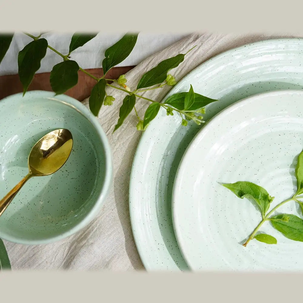 Lemongrass Ceramic Dinner Plates Amalfiee_Ceramics