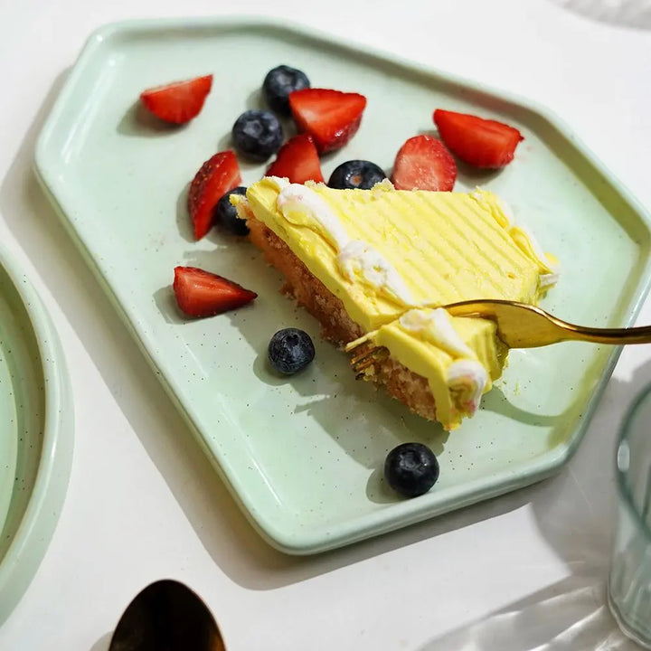 Lemongrass Premium Abstract Ceramic Platter Amalfiee_Ceramics