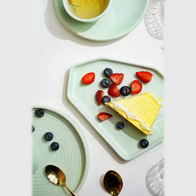 Lemongrass Premium Abstract Ceramic Platter Amalfiee_Ceramics
