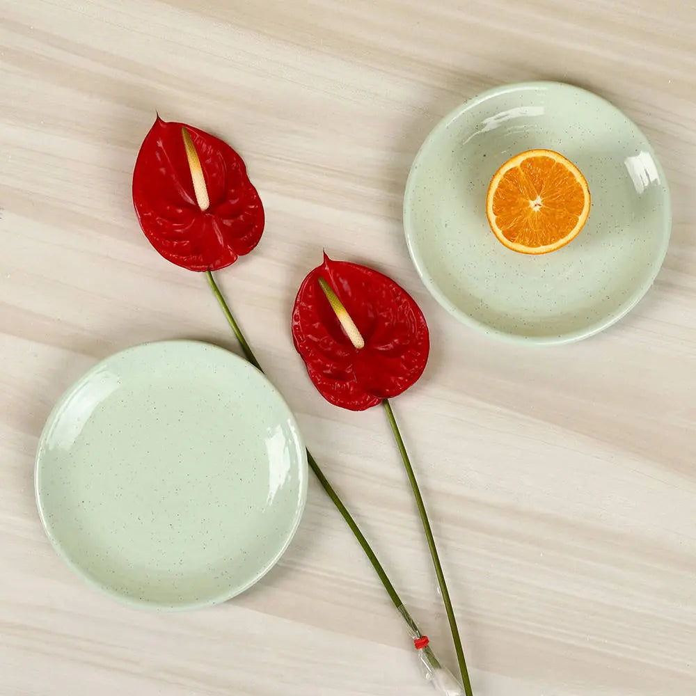 Lemongrass Quarter Plates Amalfiee_Ceramics