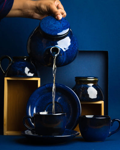 Mehran 15pc Ceramic Tea Set Amalfiee Ceramics