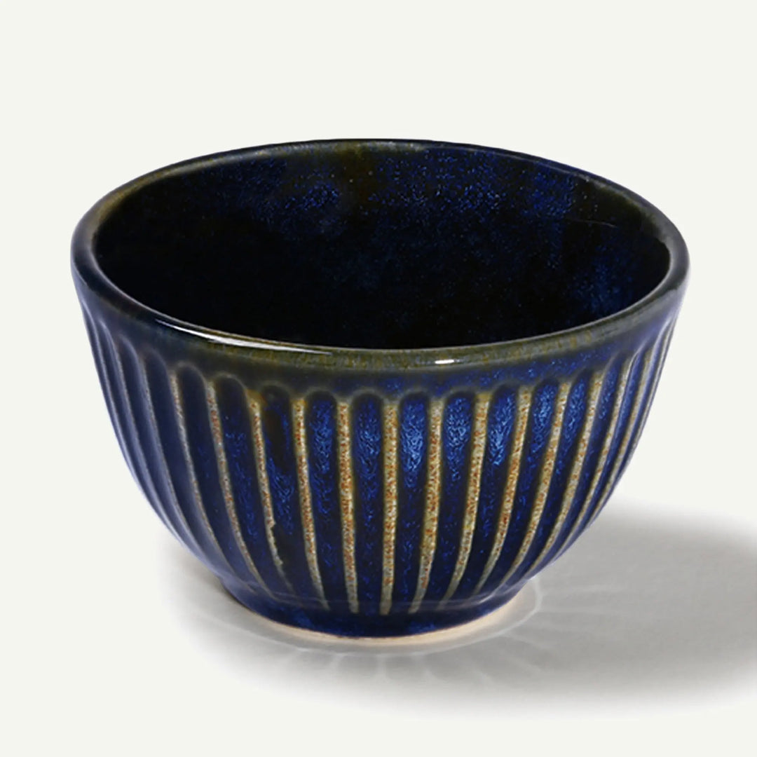 Mehran Ceramic Portion Bowl with Golden Rimmed Edges Amalfiee_Ceramics