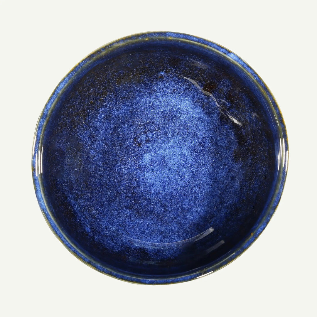 Mehran Ceramic Portion Bowl with Golden Rimmed Edges Amalfiee_Ceramics