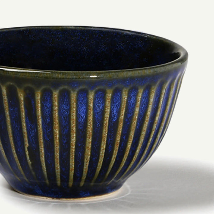 Mehran Ceramic Portion Bowl with Golden Rimmed Edges Amalfiee_Ceramics