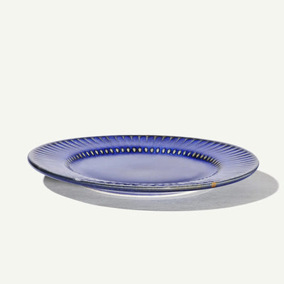 Mehran Ceramic Salad Plates with Golden Rimmed Edges Set of 2 Amalfiee_Ceramics