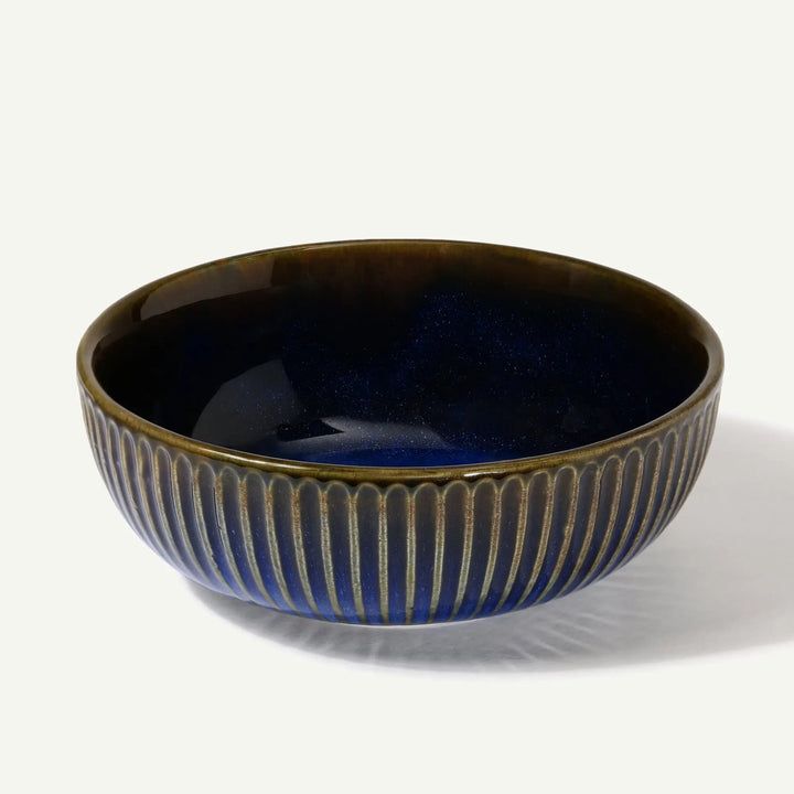 Mehran Ceramic Serving Bowls with Golden Rimmed Edges Amalfiee_Ceramics