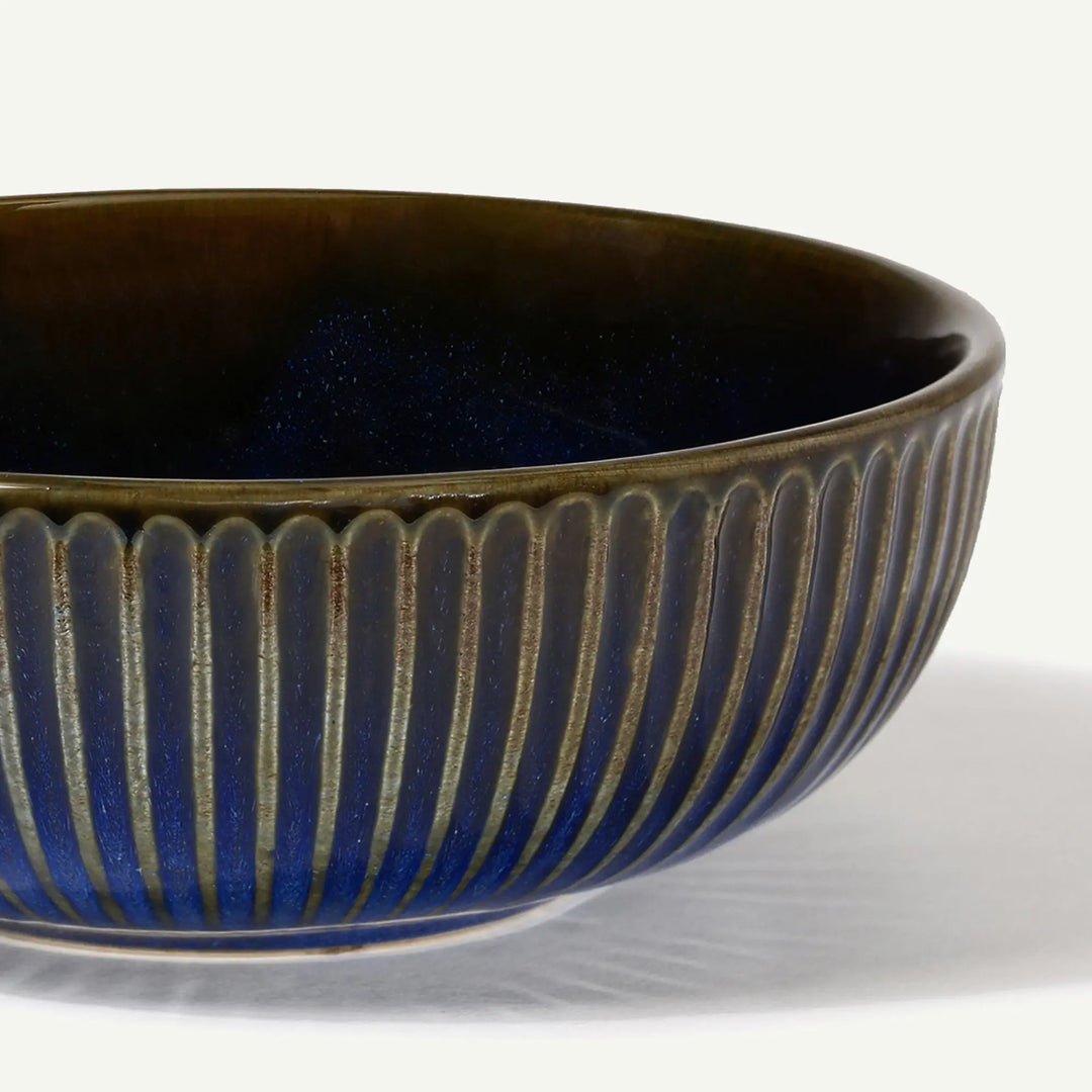 Mehran Ceramic Serving Bowls with Golden Rimmed Edges Amalfiee_Ceramics