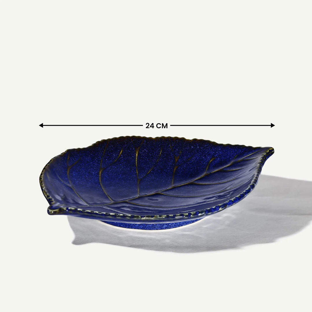 Mehran Premium Ceramic leaf Shaped Platter Amalfiee_Ceramics