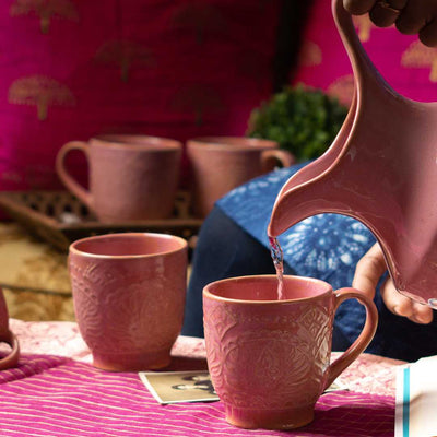 Miami Ceramic Coffee Mugs (Set of 2) Amalfiee Ceramics