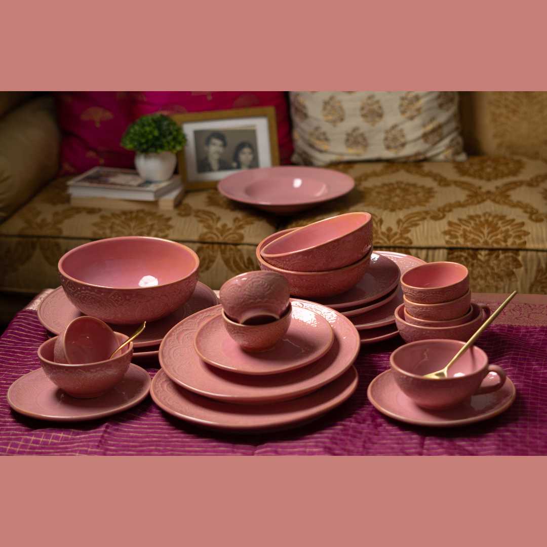 Miami Ceramic Dinner Set of 12 Pcs Amalfiee Ceramics