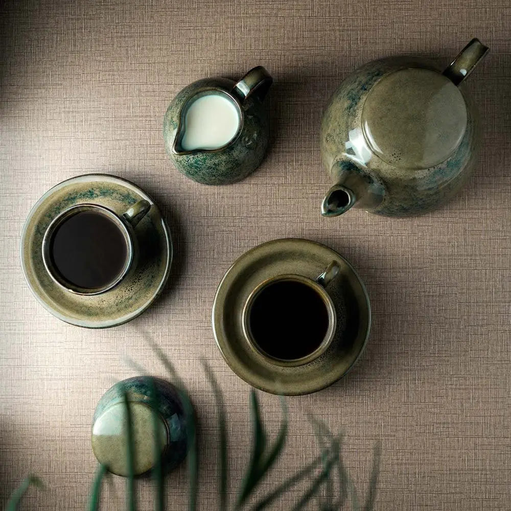 Navhara 6" Grand Premium Ceramic Tea set of 11 Pcs Amalfiee_Ceramics
