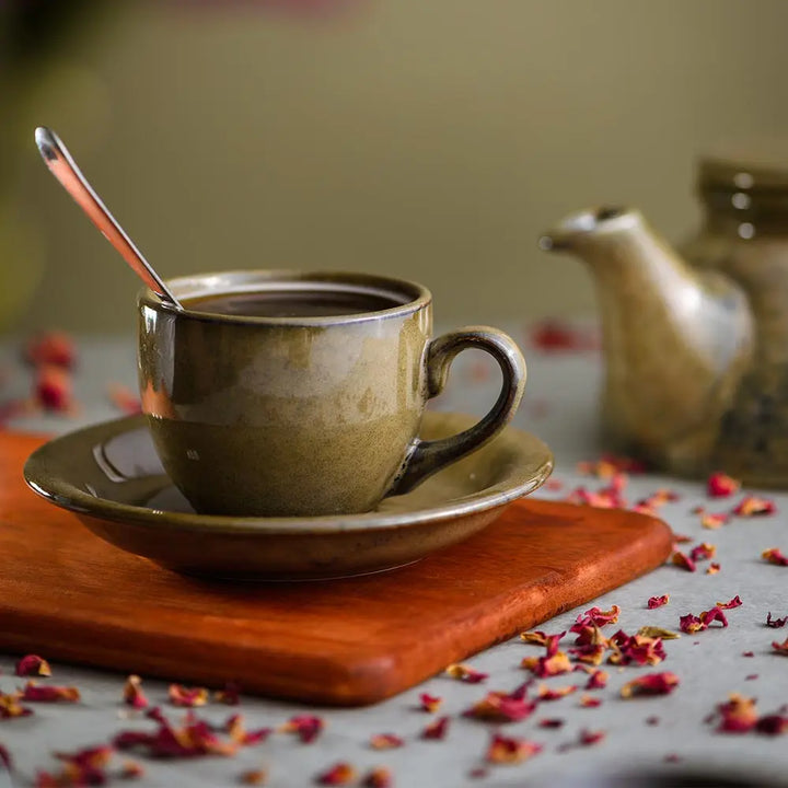 Navhara 6" Grand Premium Ceramic Tea set of 13 Pcs Amalfiee_Ceramics