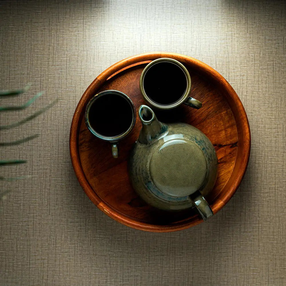 Navhara 6" Grand Premium Ceramic Tea set of 7 Pcs Amalfiee_Ceramics