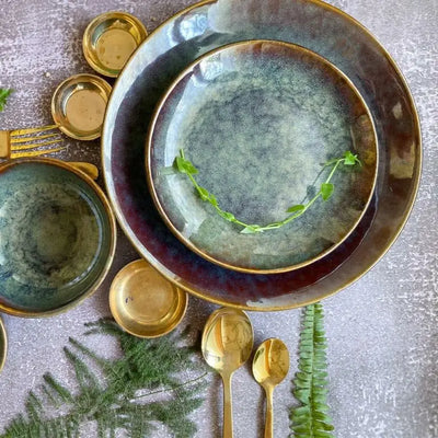 Navhara Ceramic Dinner Plates Set of 4 Amalfiee_Ceramics