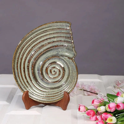 Navhara Ceramic Serving Shell Platter Amalfiee_Ceramics