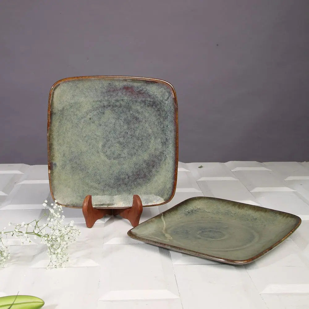 Navhara Ceramic Square Serving Platter Amalfiee_Ceramics