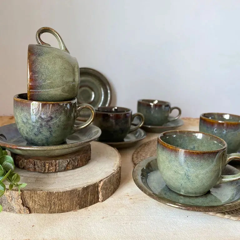 Navhara Ceramic Tea Cups &amp; Saucers Amalfiee_Ceramics