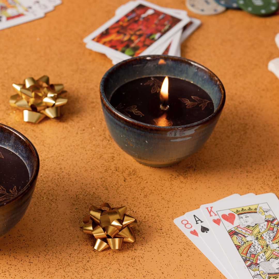 Navhara Premium Ceramic Bowl Scented Candle Amalfiee Ceramics