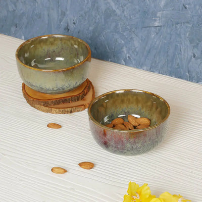Navhara Round Ceramic Serving Bowl Set of 2 Amalfiee_Ceramics