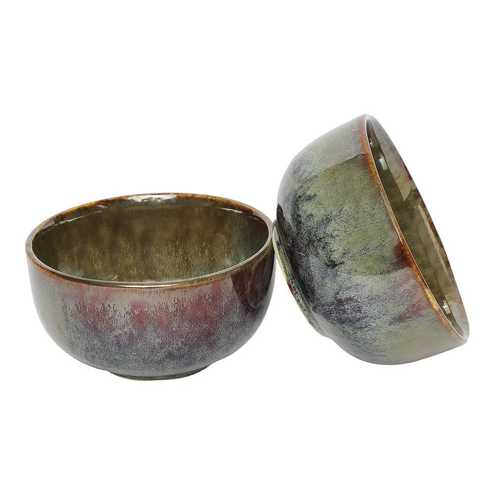 Navhara Round Ceramic Serving Bowl Set of 2 Amalfiee_Ceramics