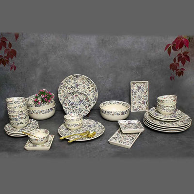 Neelkamal Grand Premium Ceramic Dinner set of Set of 25 Amalfiee_Ceramics